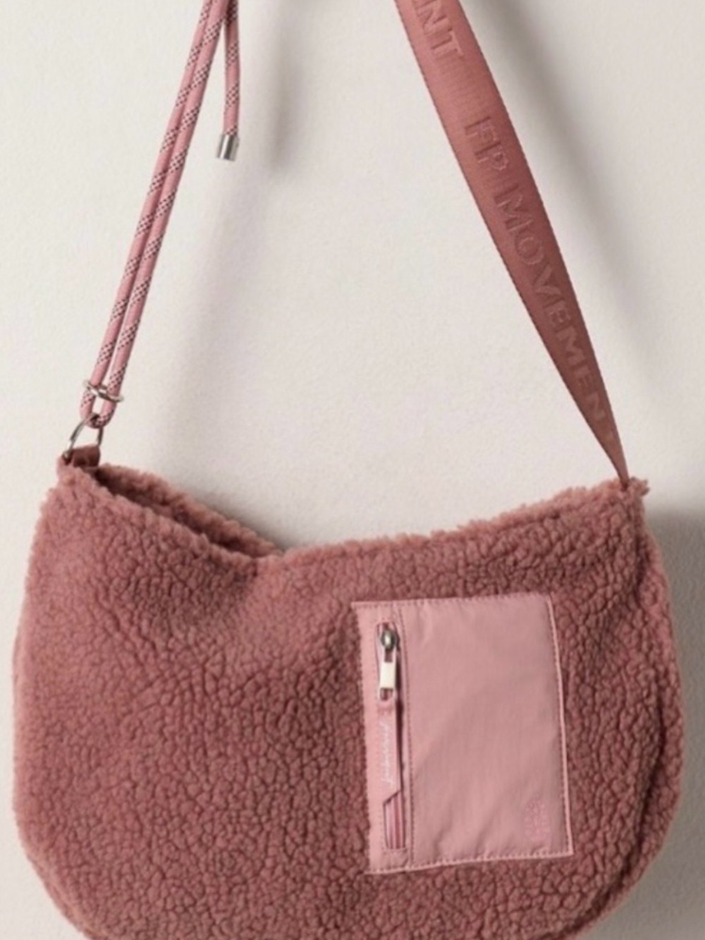Free People Slopes Sherpa Sling Bag. NWT. Gem